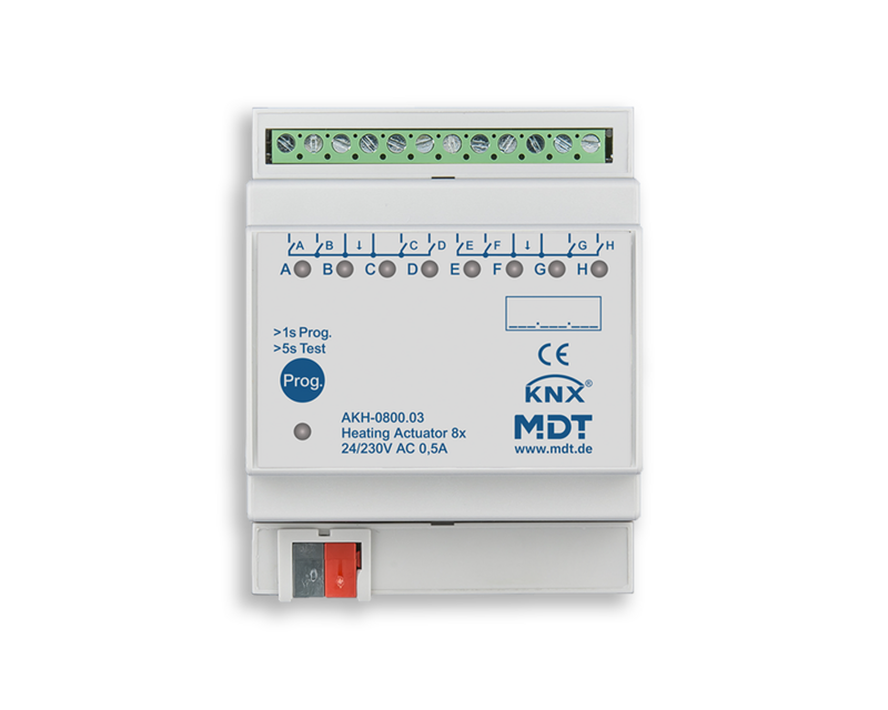 MDT KNX-Heizungsaktor 8-fach 24–230 V AC