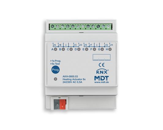 MDT KNX-verwarmingsactor 8-voudig 24–230 V AC