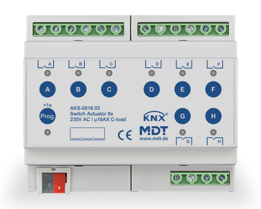 MDT KNX-schakelactor 8-voudig 16 A