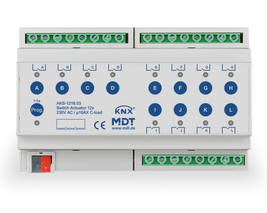 MDT KNX-schakelactor 12-voudig 16 A