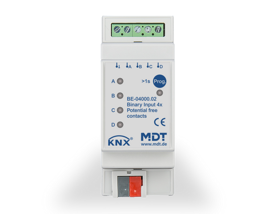MDT KNX-binaire ingang 4-voudig potentiaalvrij