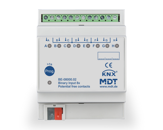 MDT KNX-binaire ingang 8-voudig potentiaalvrij
