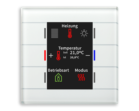 MDT glazen KNX-tastsensor II Smart met temperatuursensor